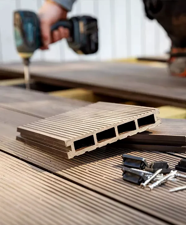 deck repair westfield in deck building professional contractor installing composite decking with power drill screws and materials