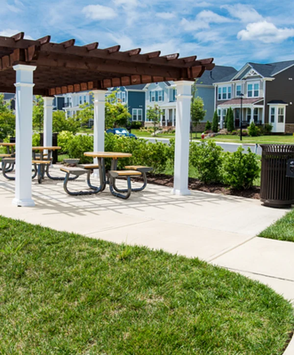 pergola installation mccordsville in pergola gazebo building outdoor wooden pergola with white columns picnic tables and landscaped surroundings