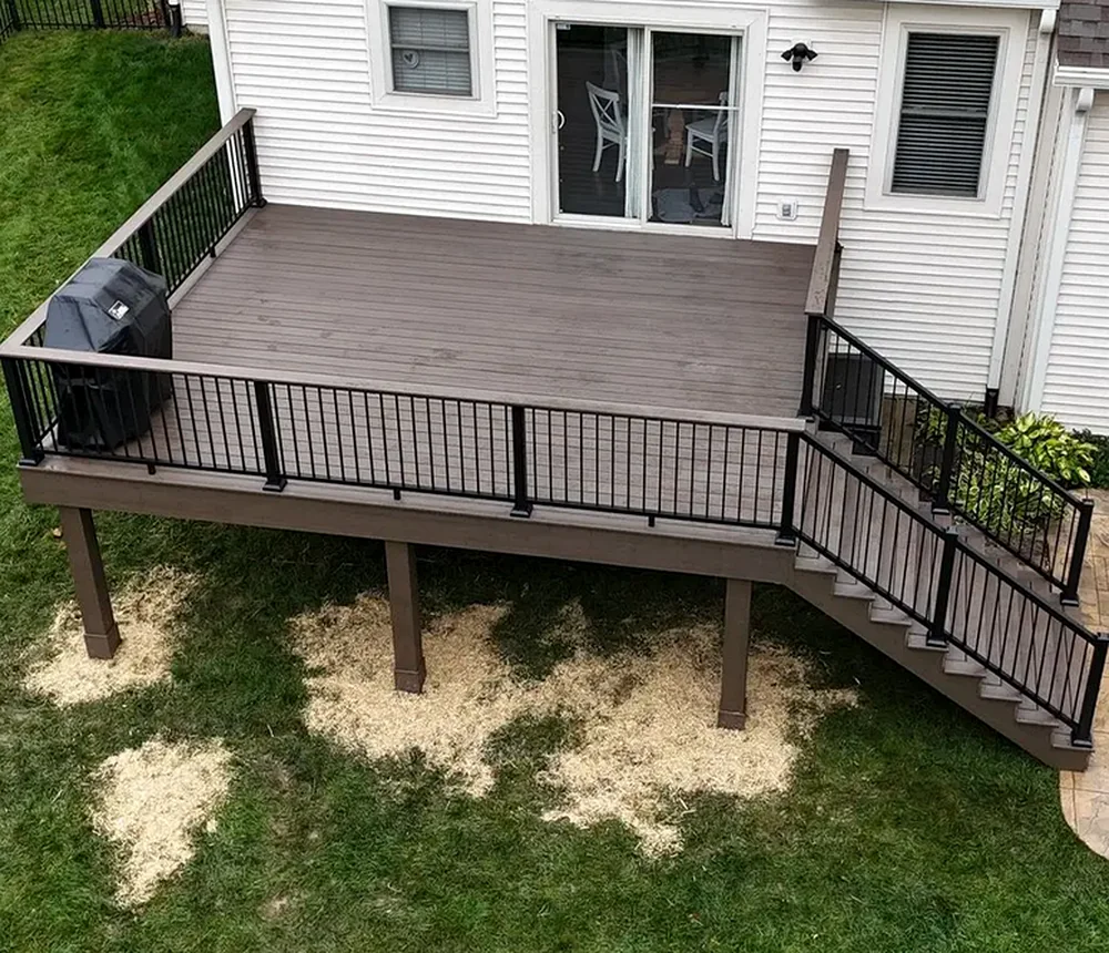 Composite deck repair project - Decks on Point